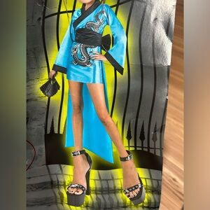 Dragon Geisha Juniors Size 7-9 Halloween Costume Asian Geisha Y2K